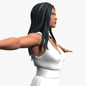 3d model of character female amazon