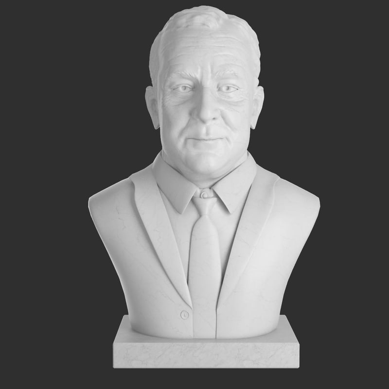 3d model franklin d roosevelt bust