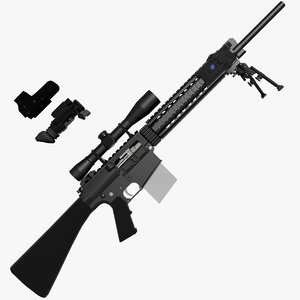 3d model mk11 mod 0 sniper rifle