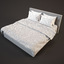 3d model bedcloth bed