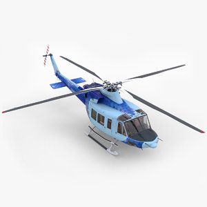3ds max bell 412 ep helicopter