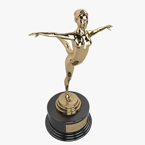 gymnastic trophy 3d model