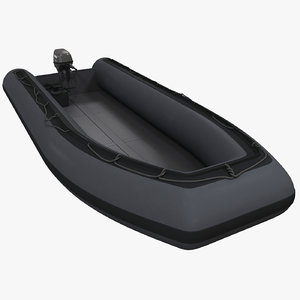 3d rigid hull inflatable boat model