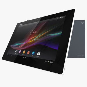 sony xperia tablet z 3d model