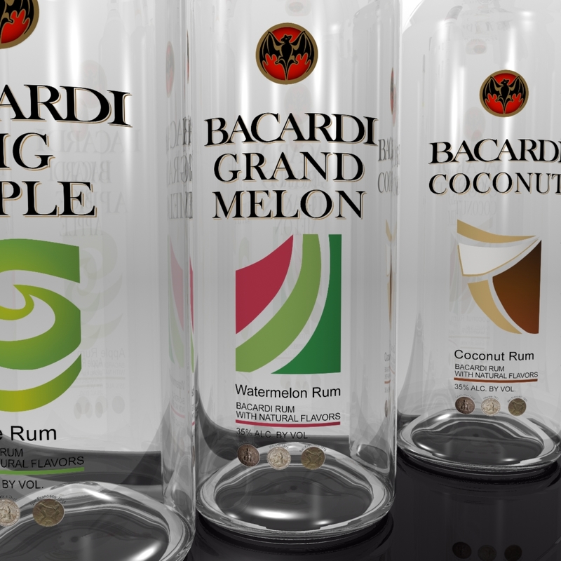 Max Set Bacardi Flavored Rums