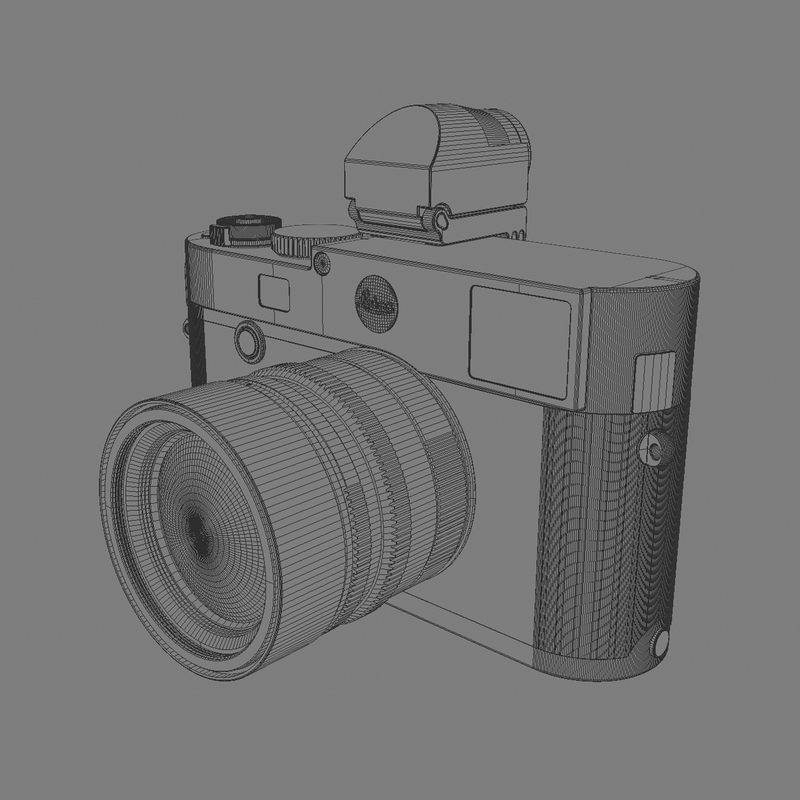 digital camera leica m 3d model