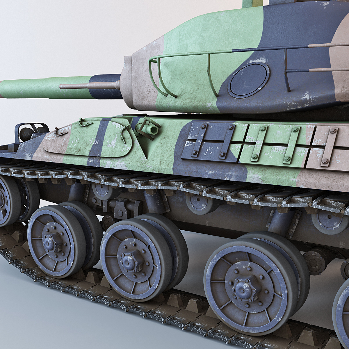 amx-32法国主战坦克3d模型