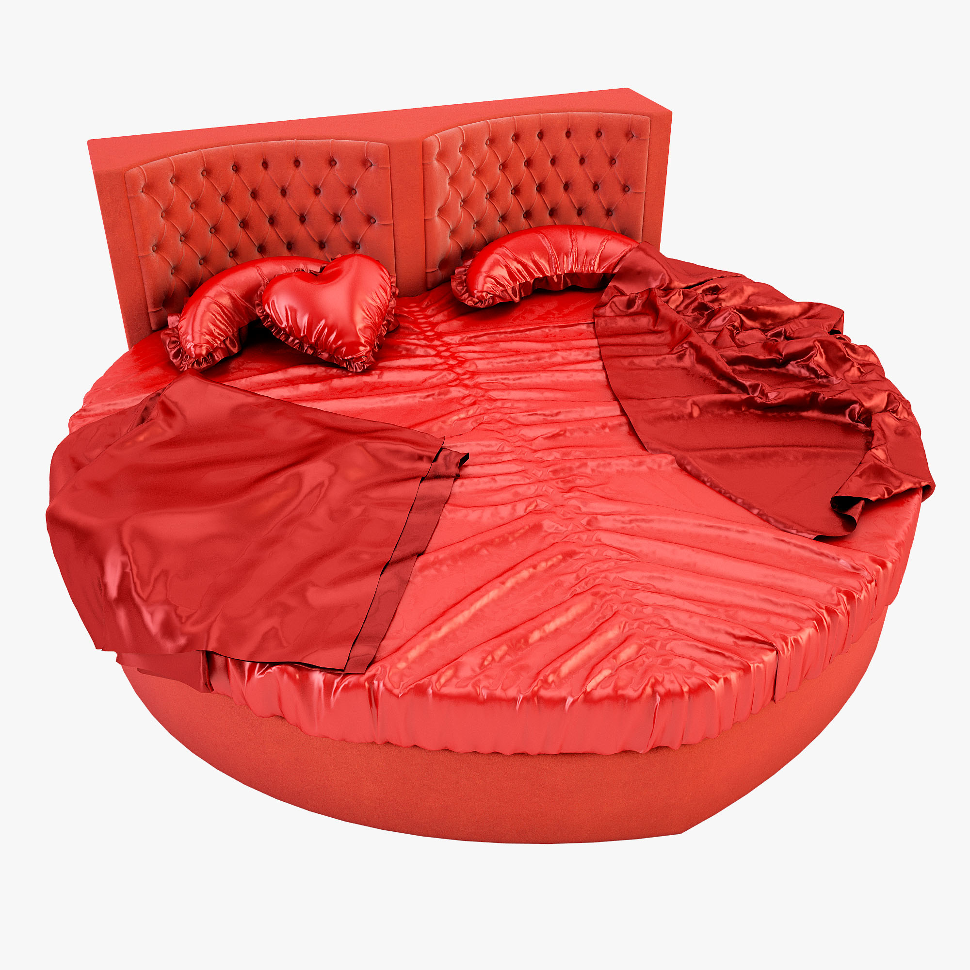 3ds Max Heart Bed