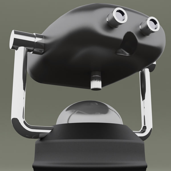 3d model coin operated telescope 2