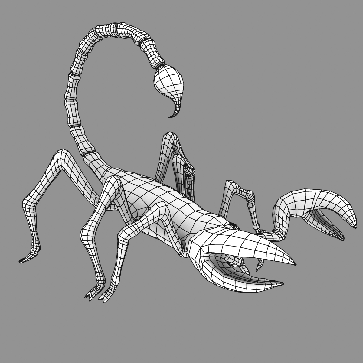 3d ma black scorpion animations