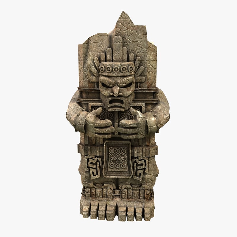 aztec stone 3d max