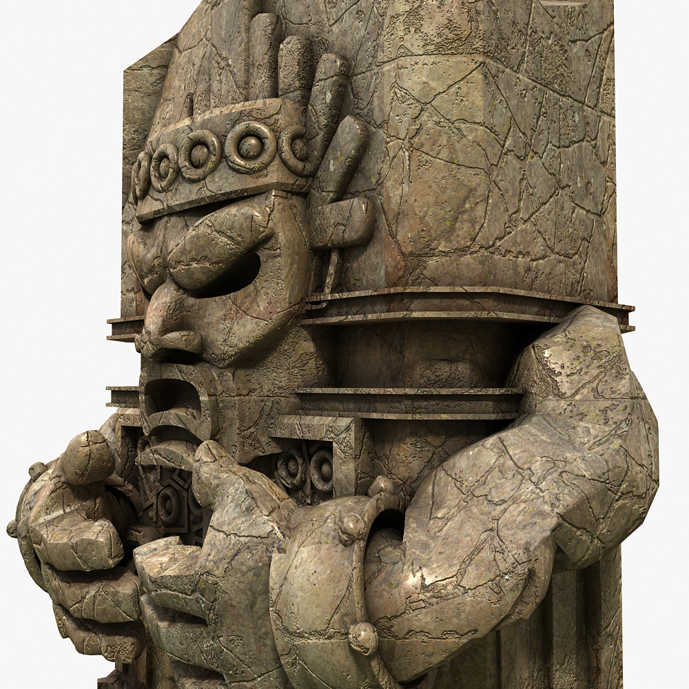 aztec stone 3d max