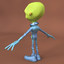 alien cartoon 3d model