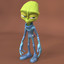 alien cartoon 3d model
