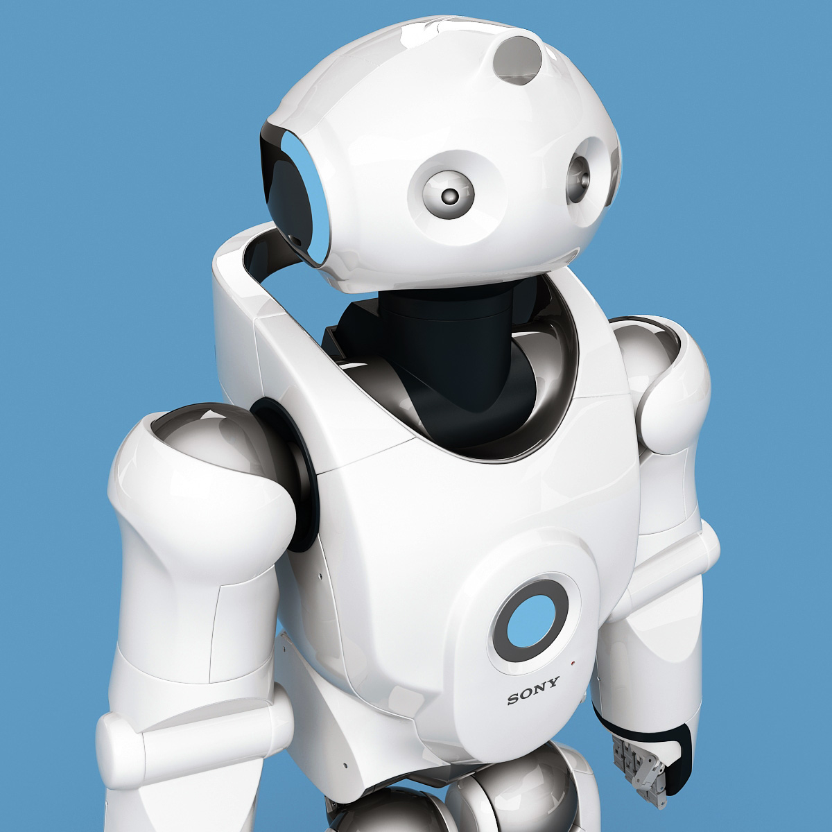 索尼qrio机器人索具3d模型