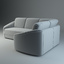 3d model corner sofa donata furniture