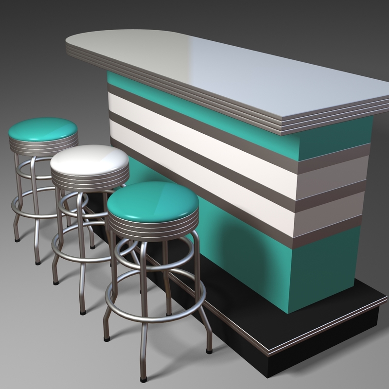 bar furniture 3d model