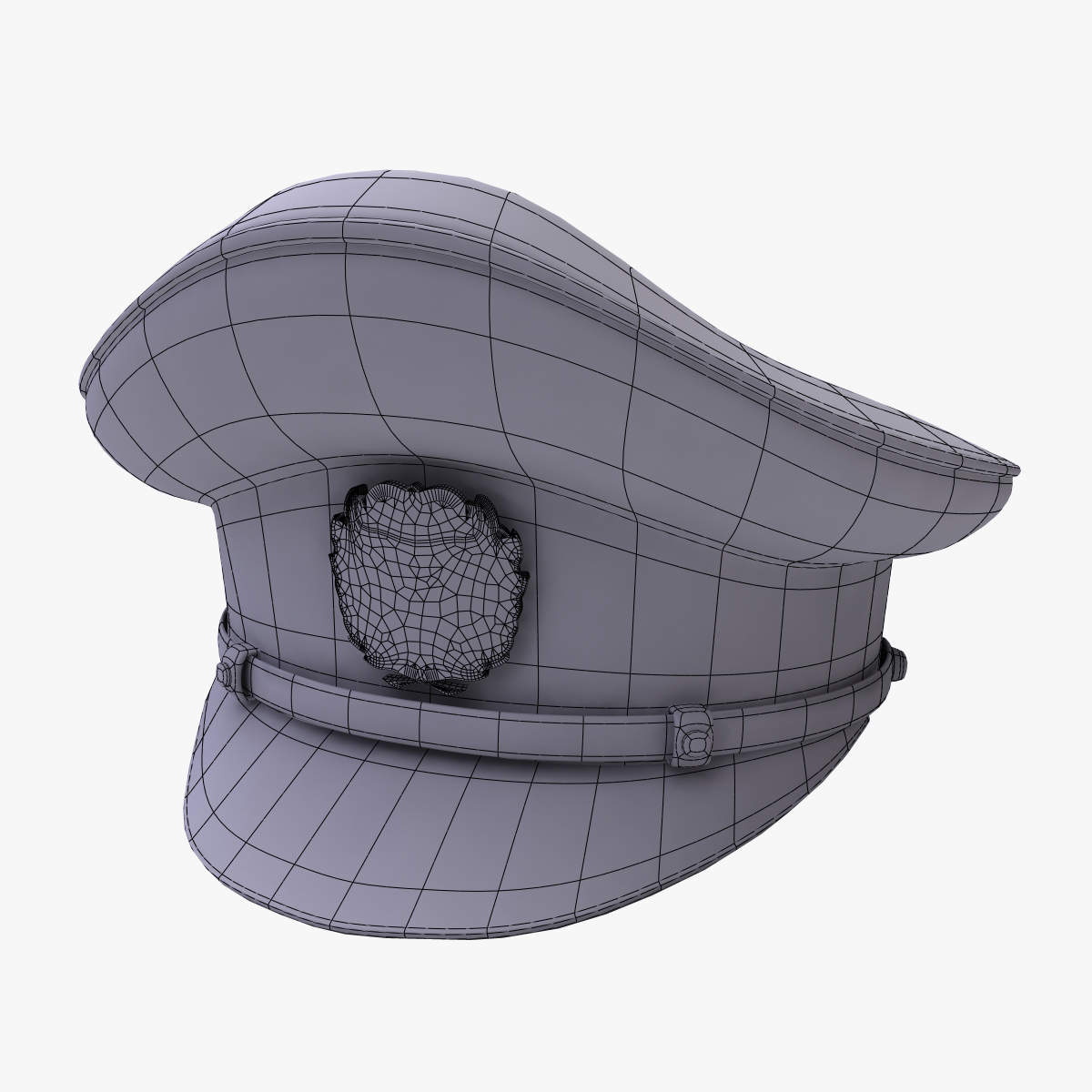 peaked cap 3d model