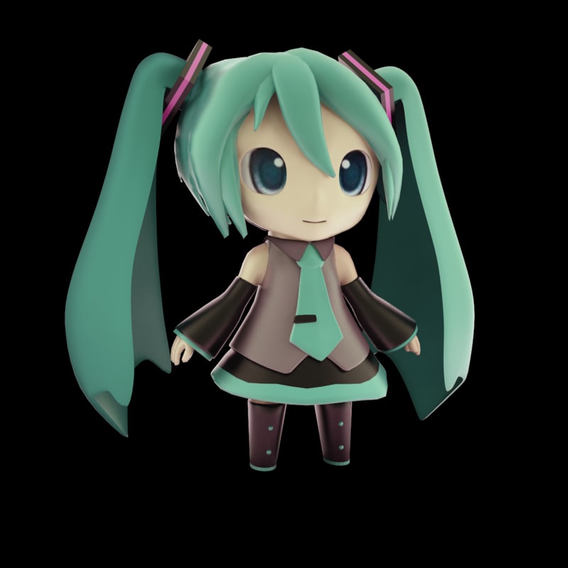 Мику 3 д. Хатсуне Мику Чиби 3д. Мику Чиби фигурка. Чиби MMD. Miku 3ds.