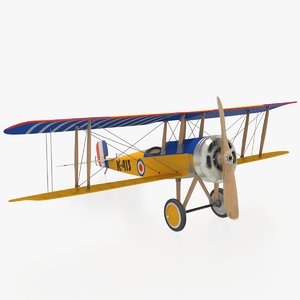 3d historic airplane