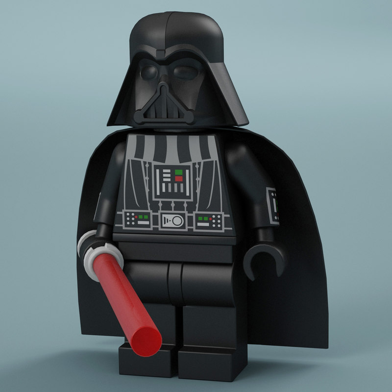 white darth vader lego