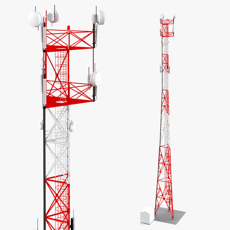 3d telecommunication tower