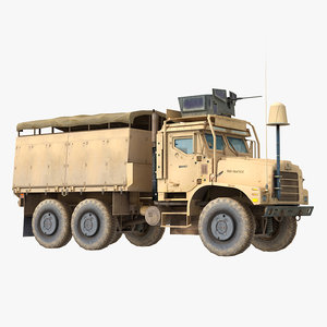 oshkosh mtvr military truck 3d max
