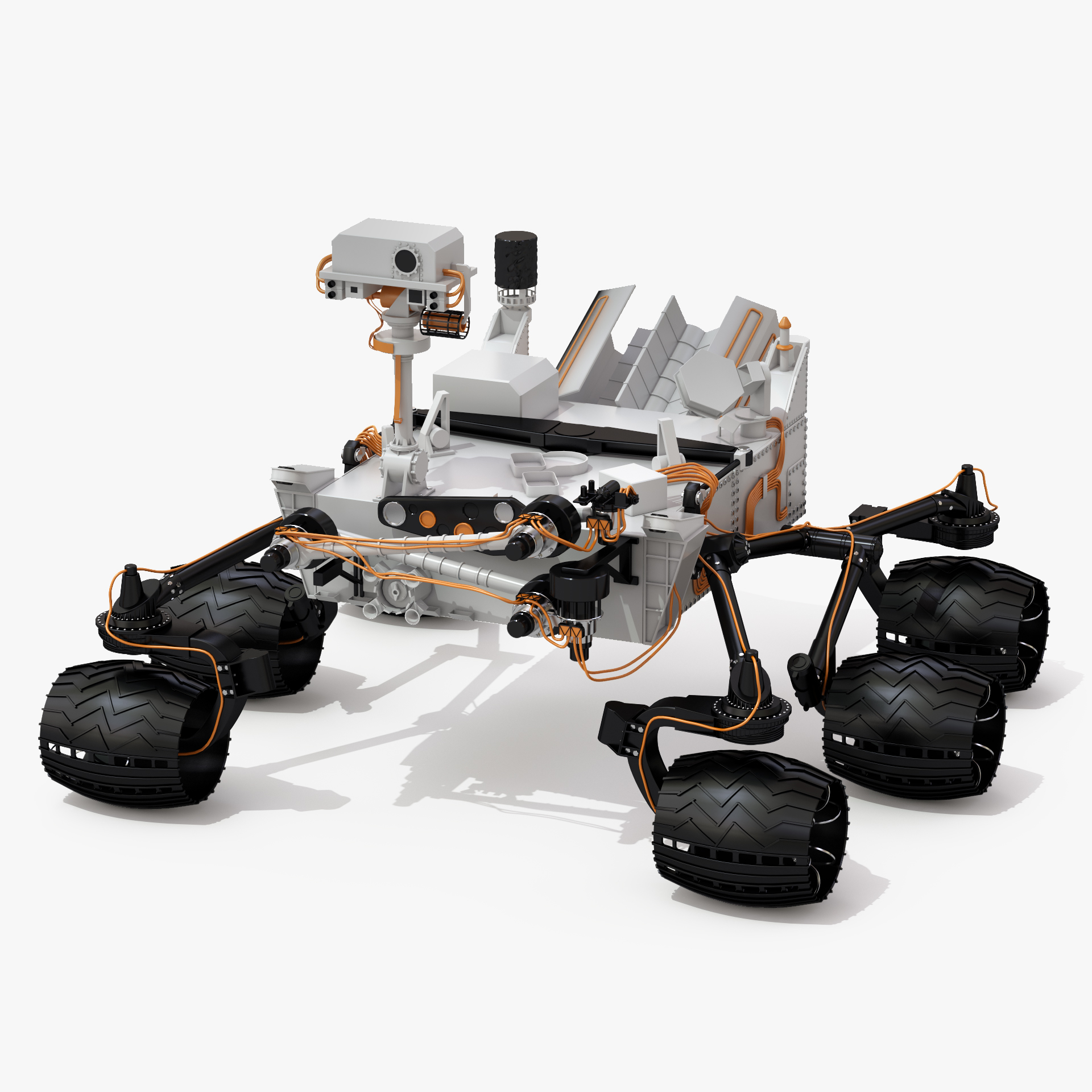 nasa mars rover curiosity 3d model