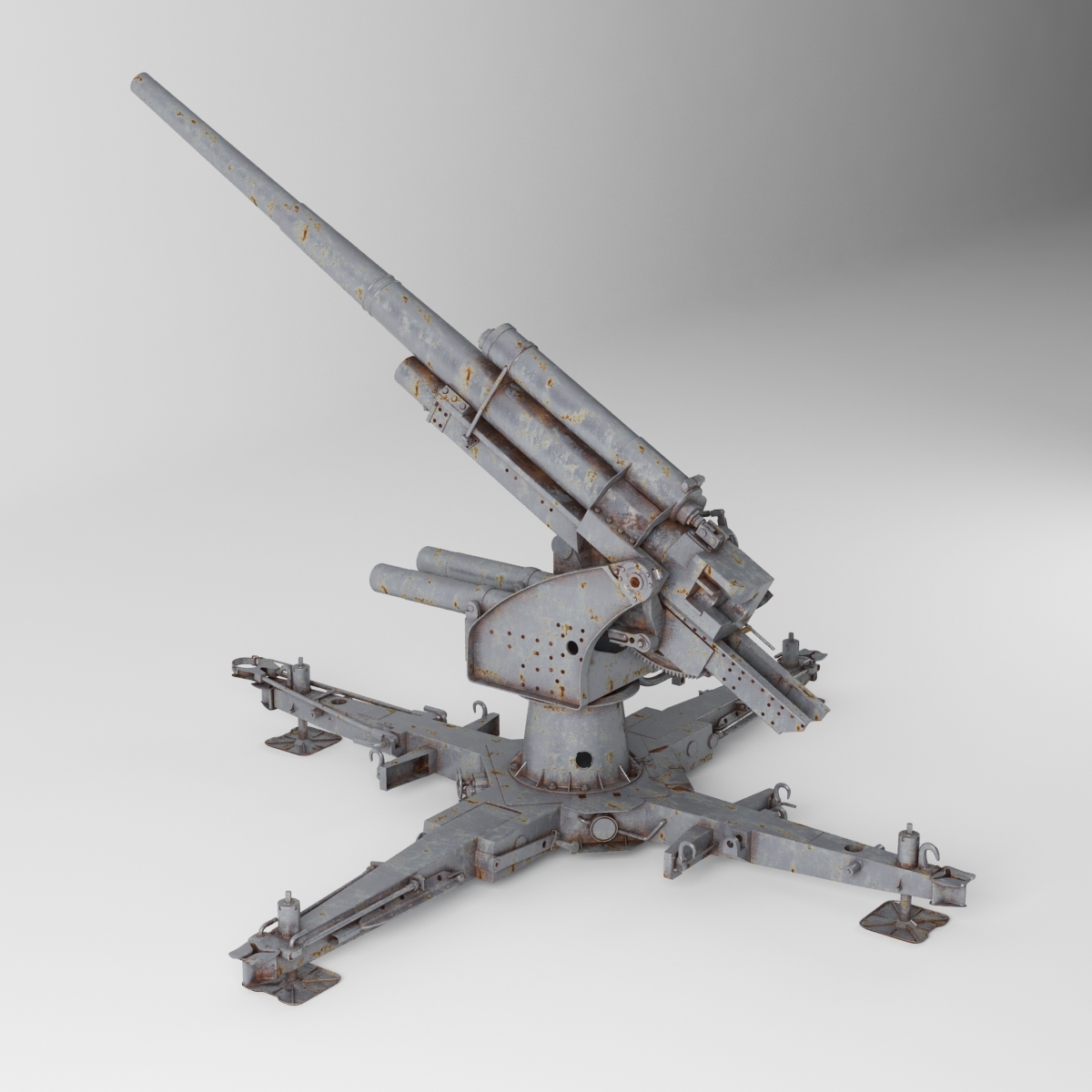 3d model flak 36