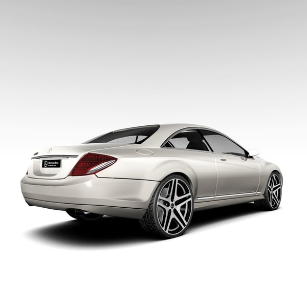 3d model - mercedes-benz cl500 2007