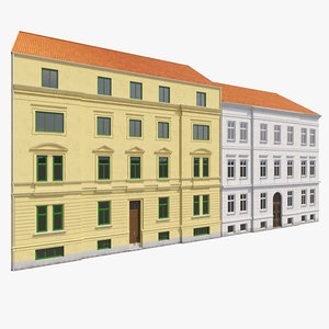 european building facades 3d max