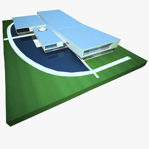 sports arena complex centre 3d 3ds