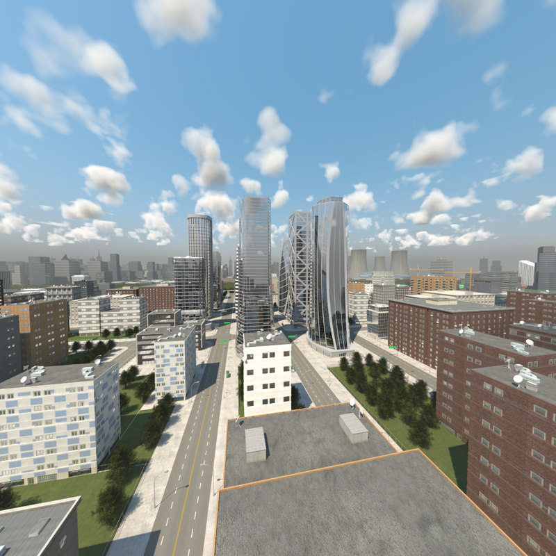 city scene 3d model