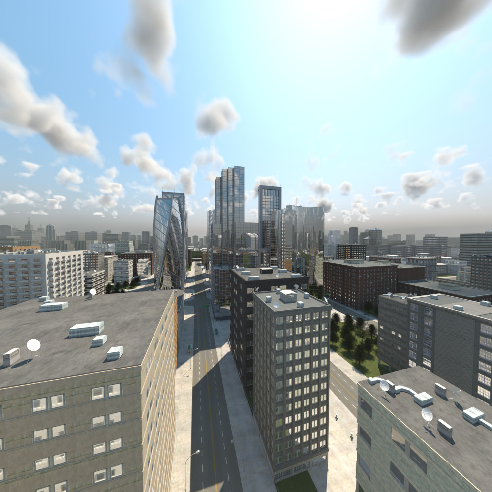 city scene 3d model