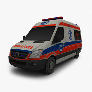 3ds max mercedes benz ambulance car