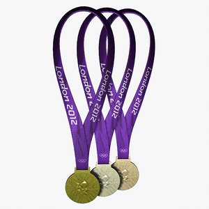 2012 london olympic medals 3d lwo