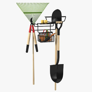 3d garden tools model