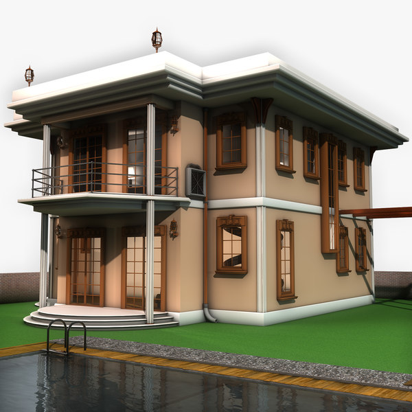 3d别墅模型