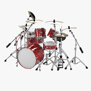 3d model drum set