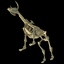 cow skeleton 3d max