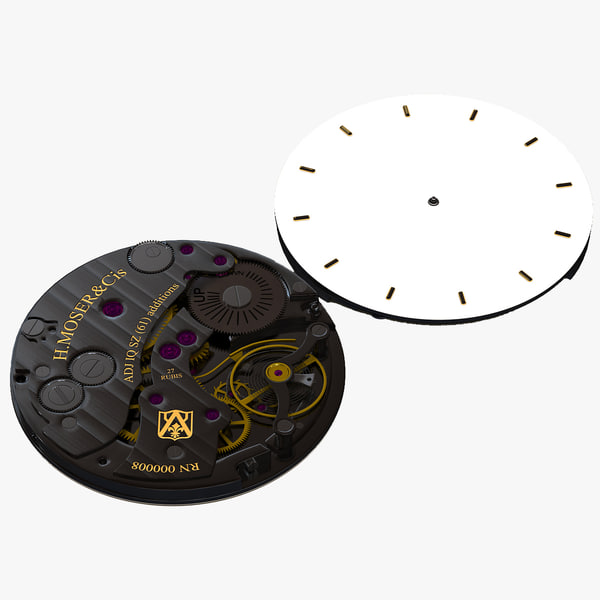 watch mechanism 3d model