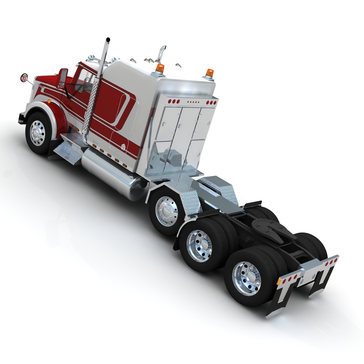 3d t800 truck heavy haul model