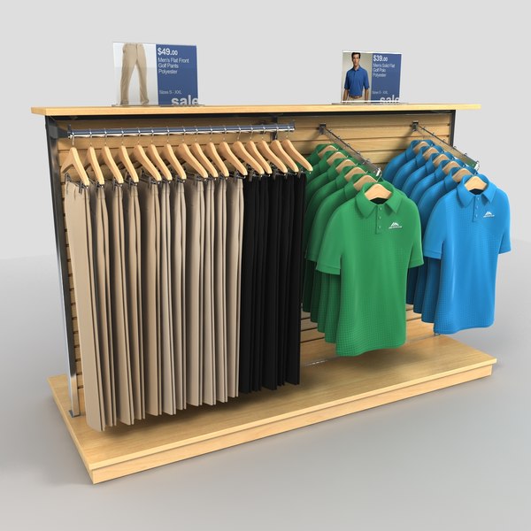 polo shirts display