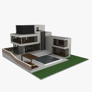 modern house 3d model