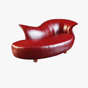 amphora couch 3d 3ds