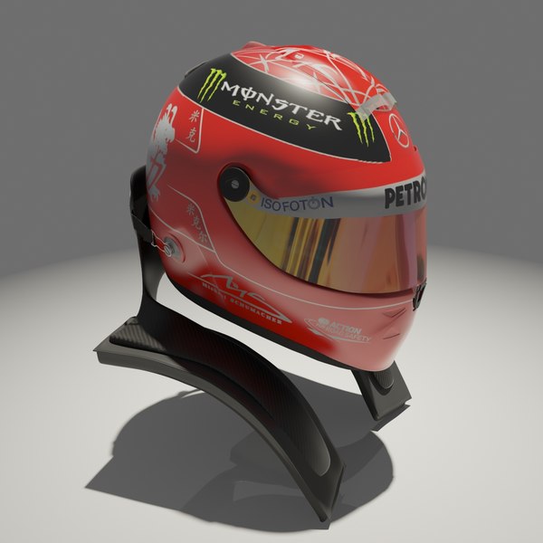 3d Model Michael Schumacher Helmet 2012