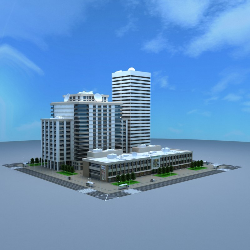 3ds max building