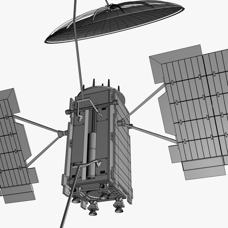 3d muos-2 tactical satellite model