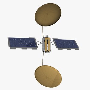 3d muos-2 tactical satellite model