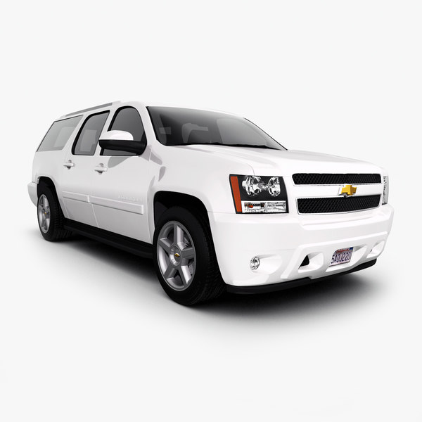 chevrolet suburban police 3d model